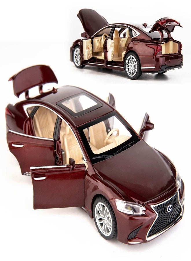 BDTCTK 1/32 Compatible for Lexus Ls500h Model Car, Zinc Alloy Pull Back Toy car with Sound and Light for Kids Boy Girl Gift(Brown) - Image 5